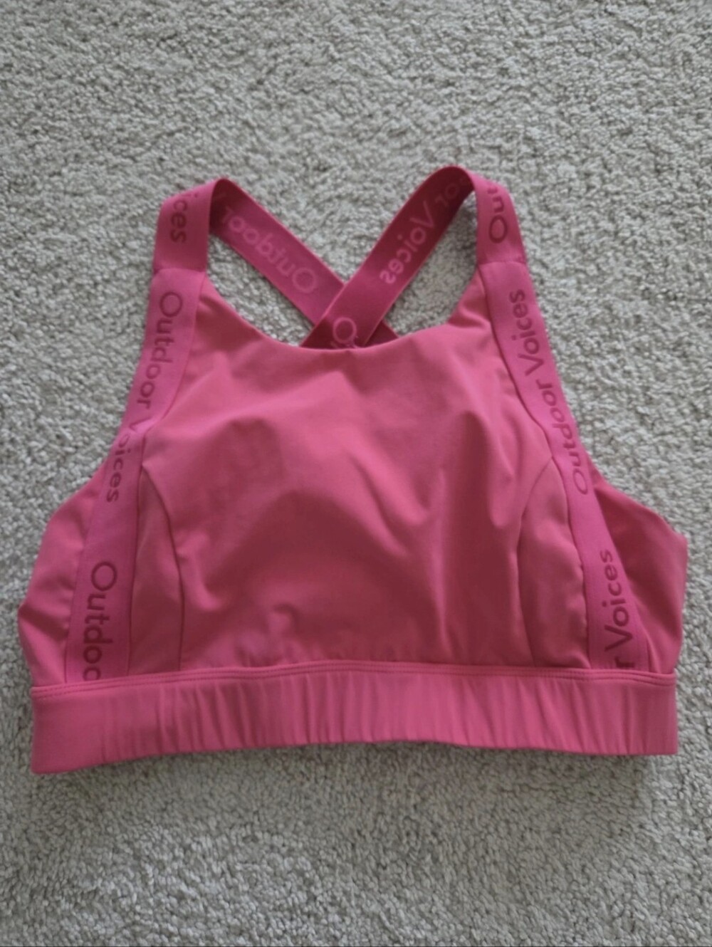 Outdoor Voices Medium Pink Active Sports Bra